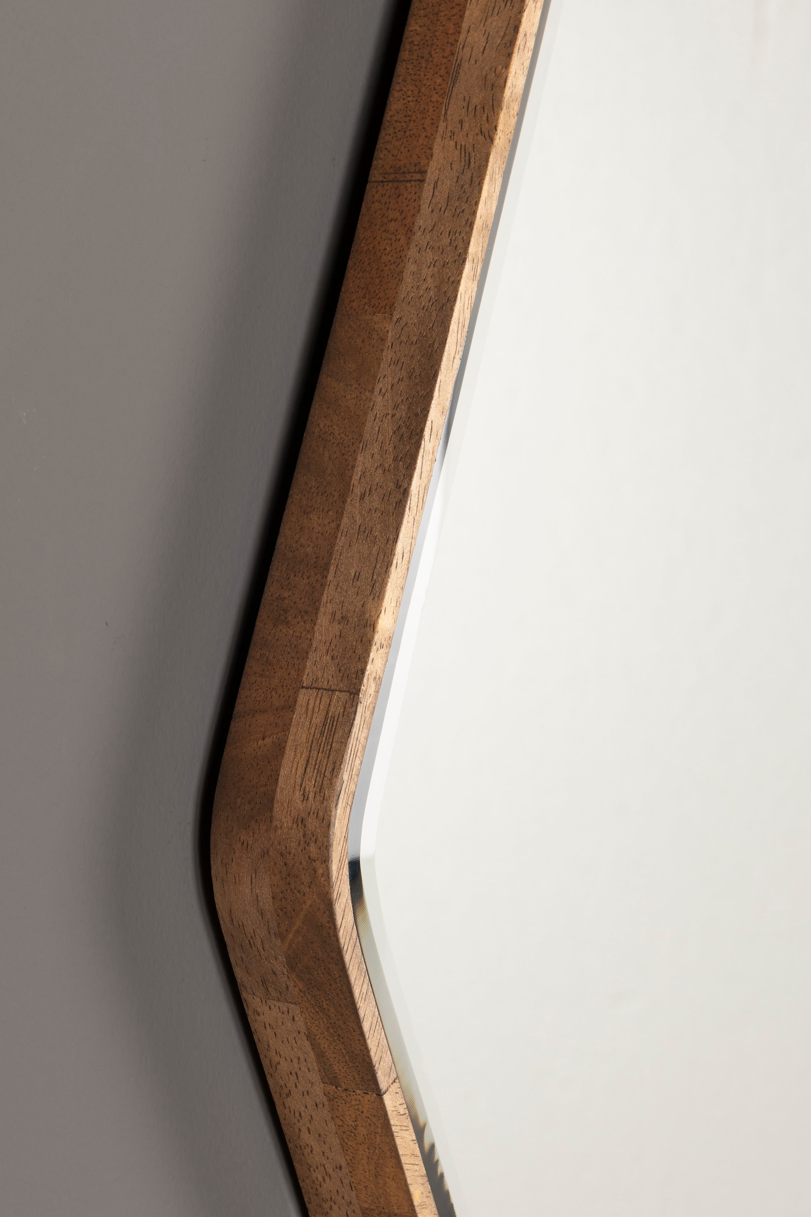 Dutchbone Bryn Abstract Natural Wood Wall Mirror